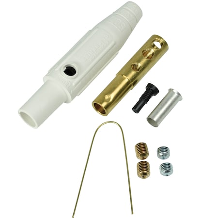 Marinco Clm2F-B Clm Inline Single Pin (150A/600V) No 8-No 2 Awg Fem-Wht (B) CLM2F-B